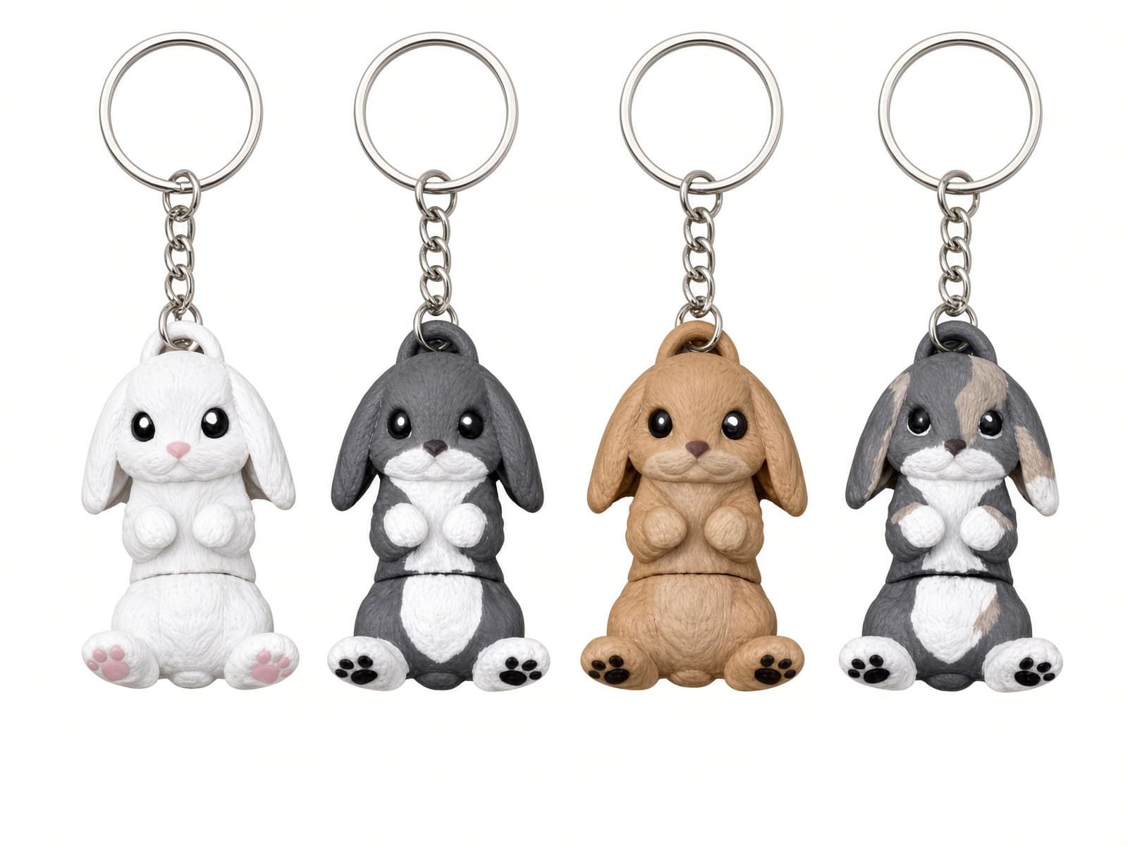 Articulated Bunny Keychain